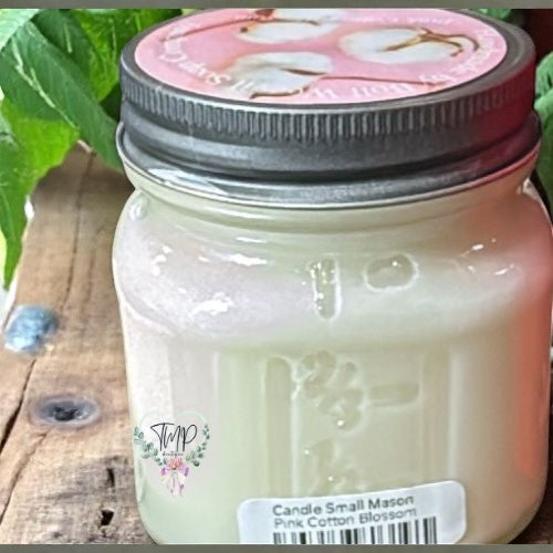 PINK COTTON BLOSSOM SOY CANDLE
