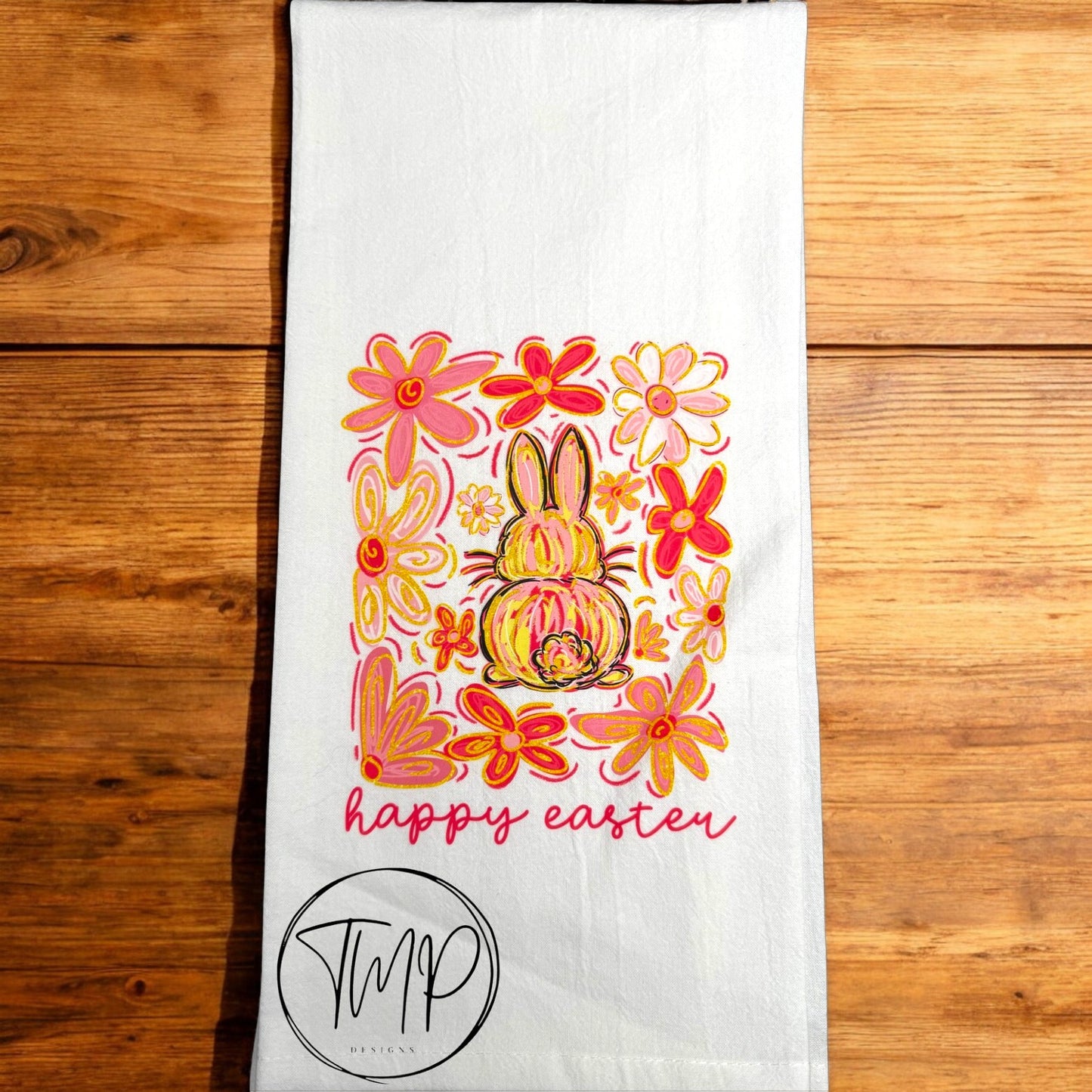 Happy Easter Flour Sack Towel