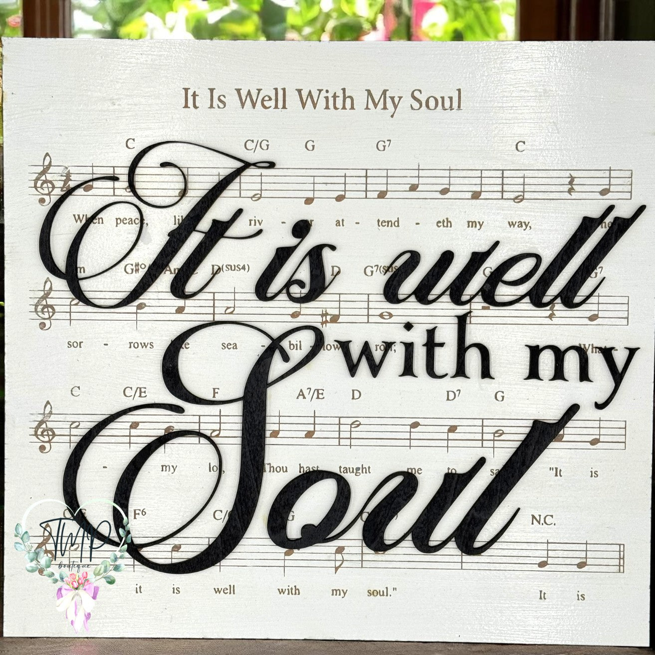It Is Well With My Soul Wooden Sign
