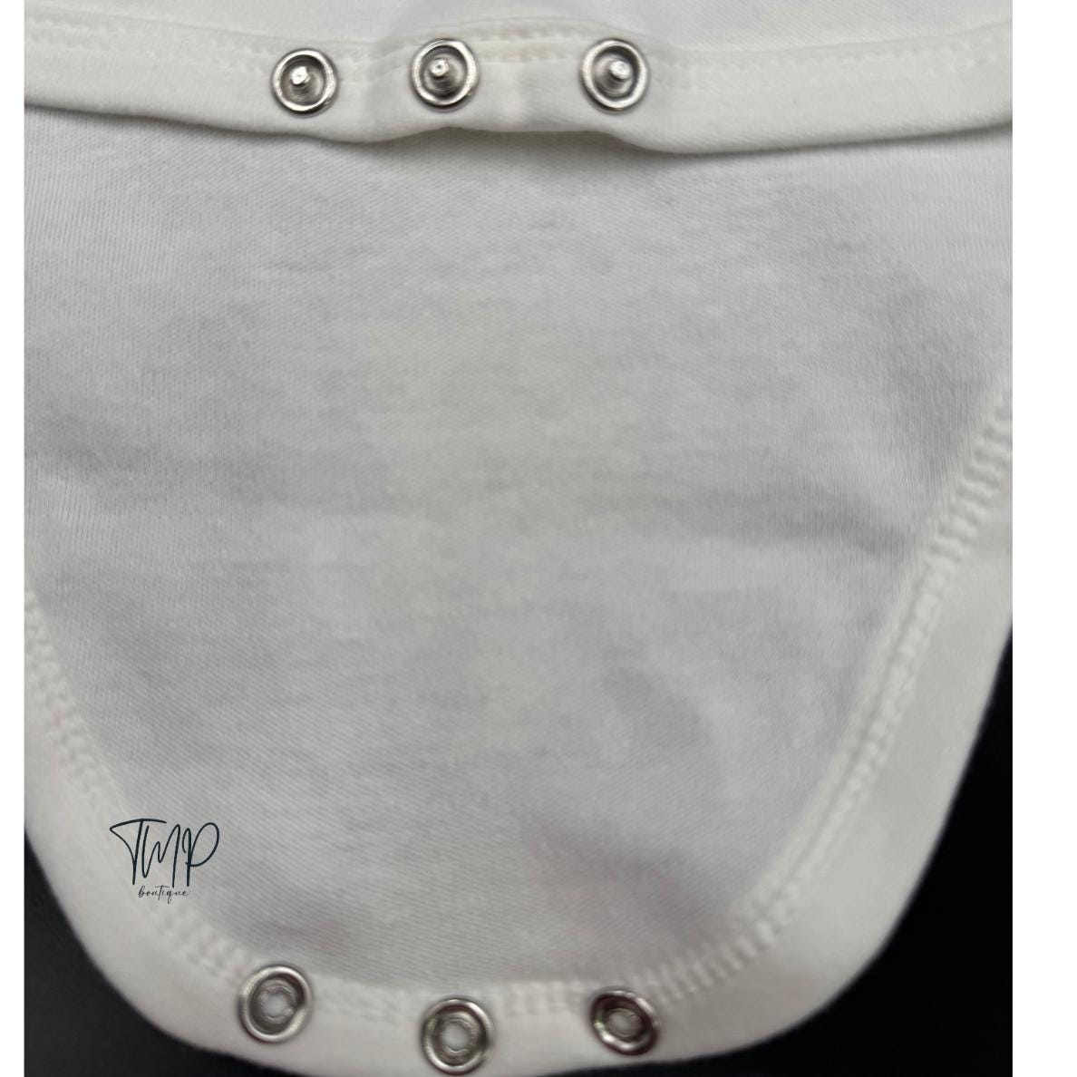 Embroidered Noah's Ark Baby Bodysuit, Personalized Cotton, Long Sleeve