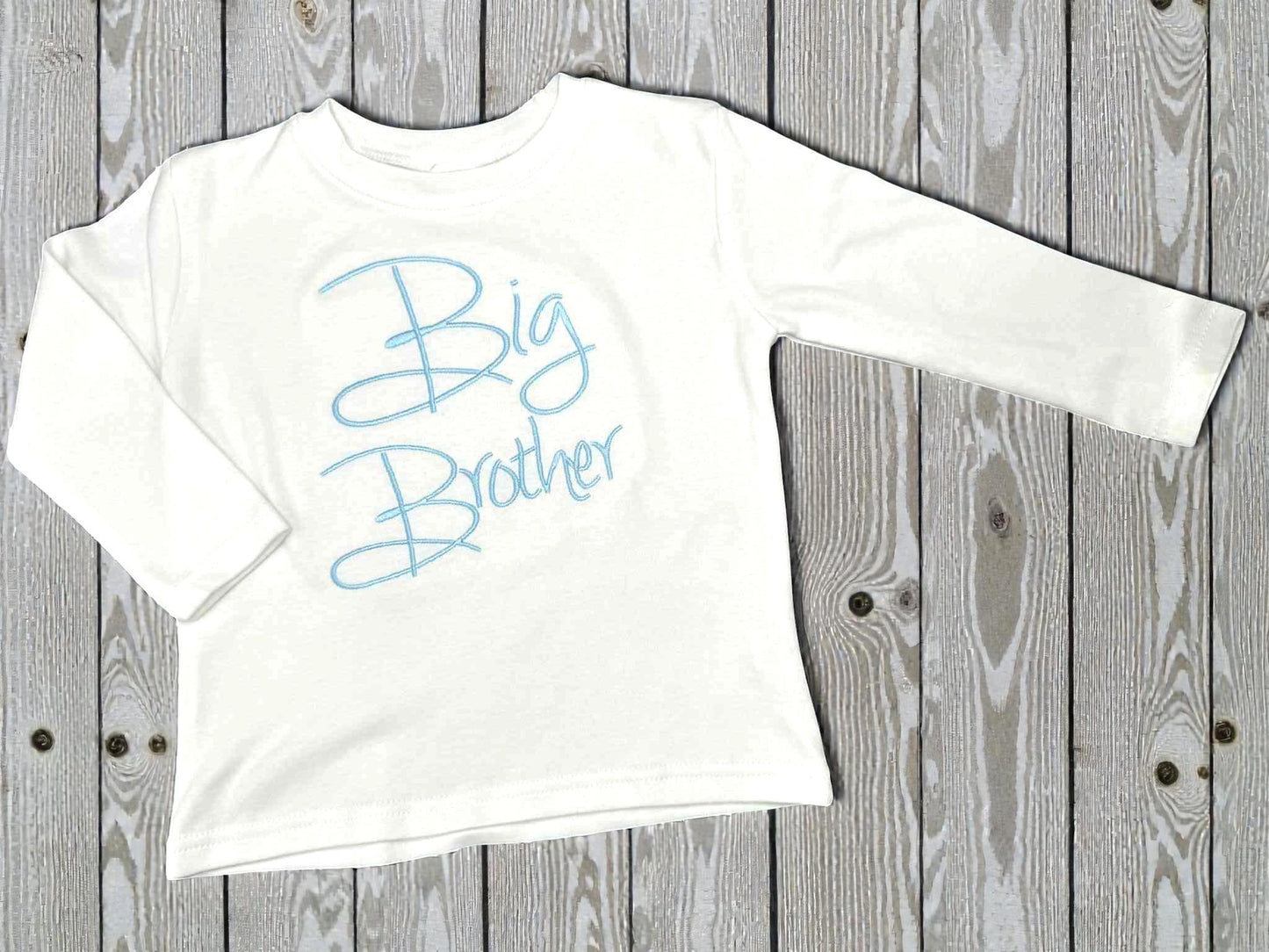 Big Brother Embroidered Shirt – Sibling Announcement Outfit