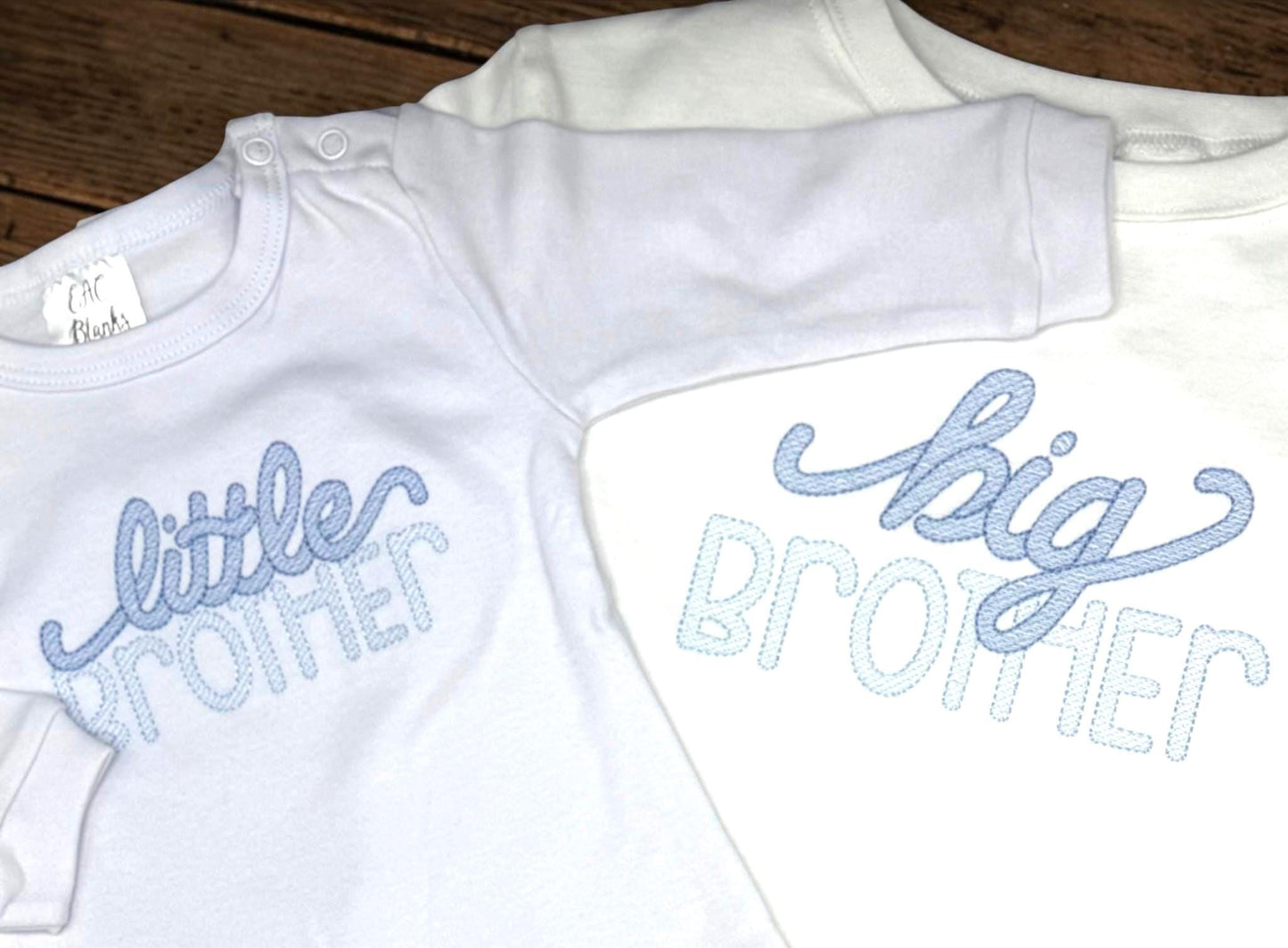 Embroidered Big Brother Shirt, Sibling Announcement