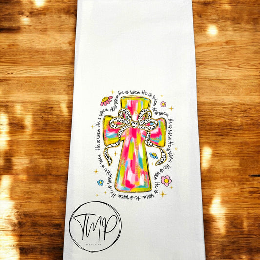 He is Risen Flour Sack Towel