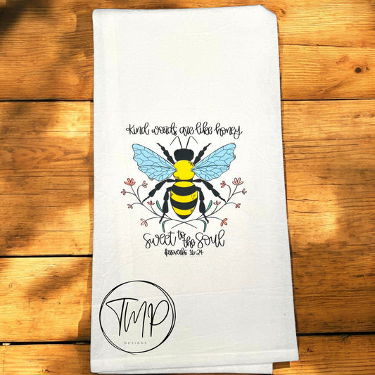 Proverbs 16:24 Flour Sack Towel