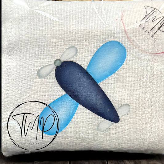 Airplane Baby Burp Cloth