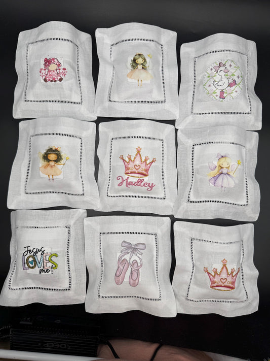 Personalized Tooth Fairy Pillow with Pocket: Sports, Princess, Dinosaur