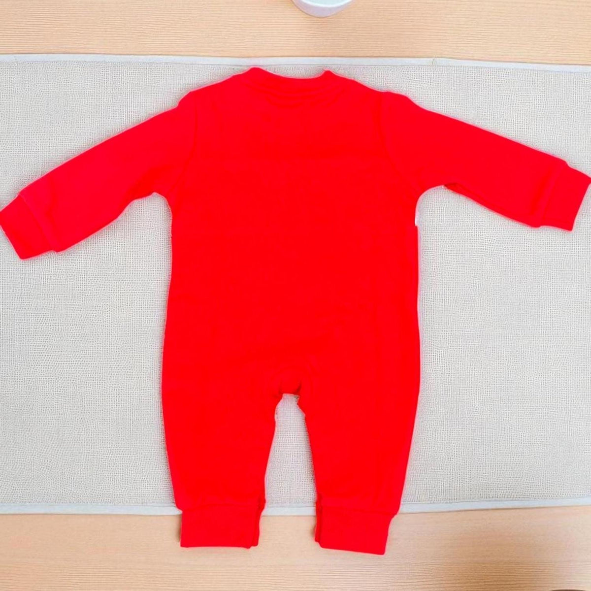 Little Brother Embroidered Baby Romper | Red Infant One Piece | Sibling Announcement Outfit | Baby Boy Gift