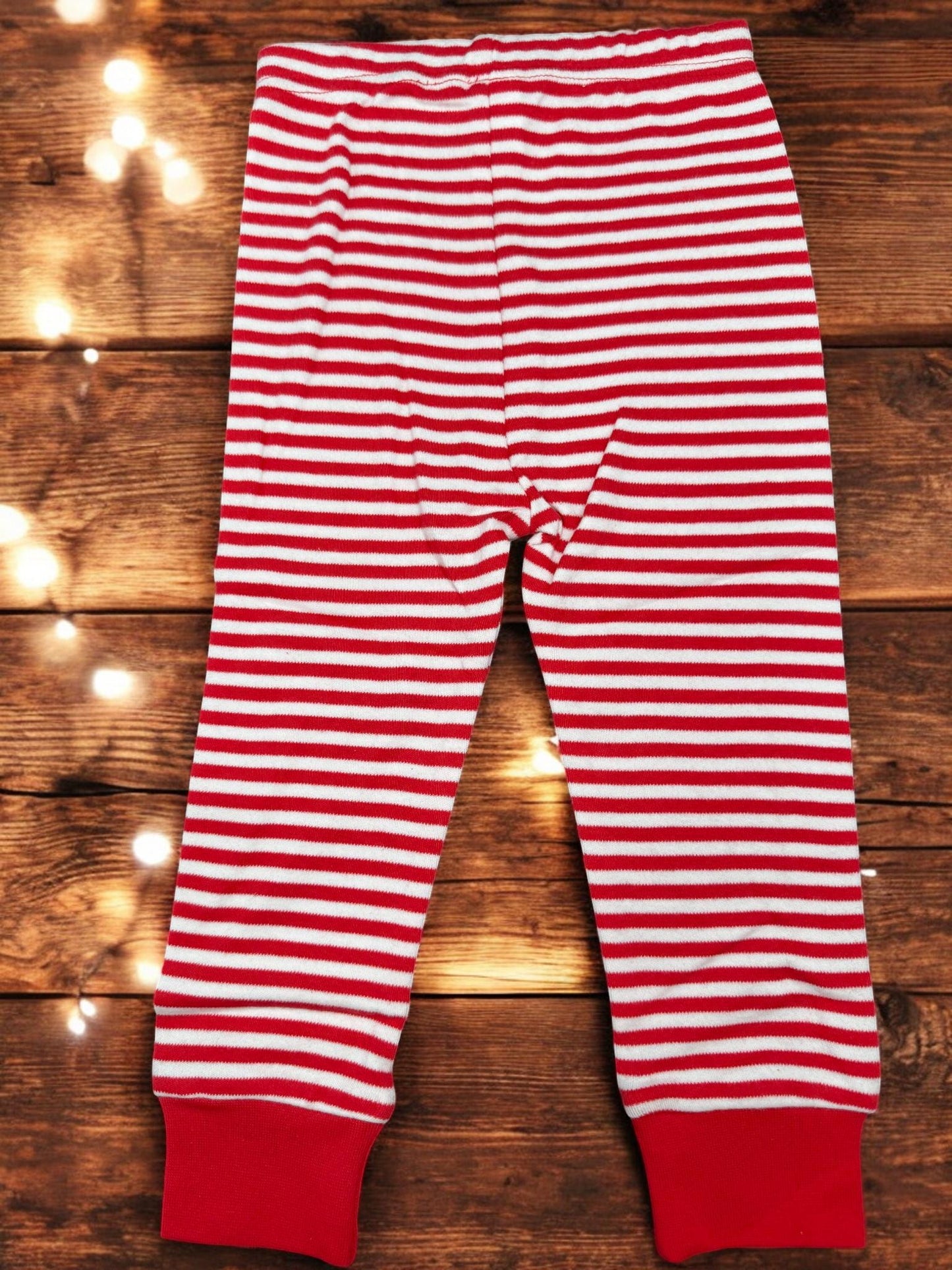 Personalized Kids Christmas Loungewear, Embroidered Holiday Outfit