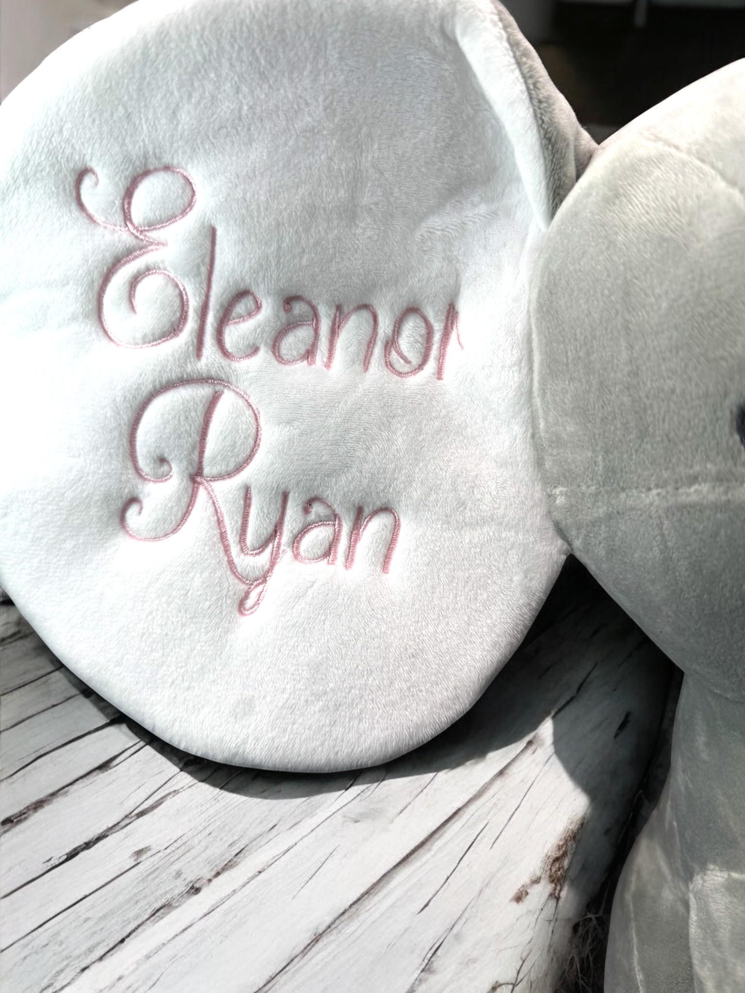 Personalized Elephant Plush | Baby Keepsake | Embroidered Birth Stats | Nursery Gift