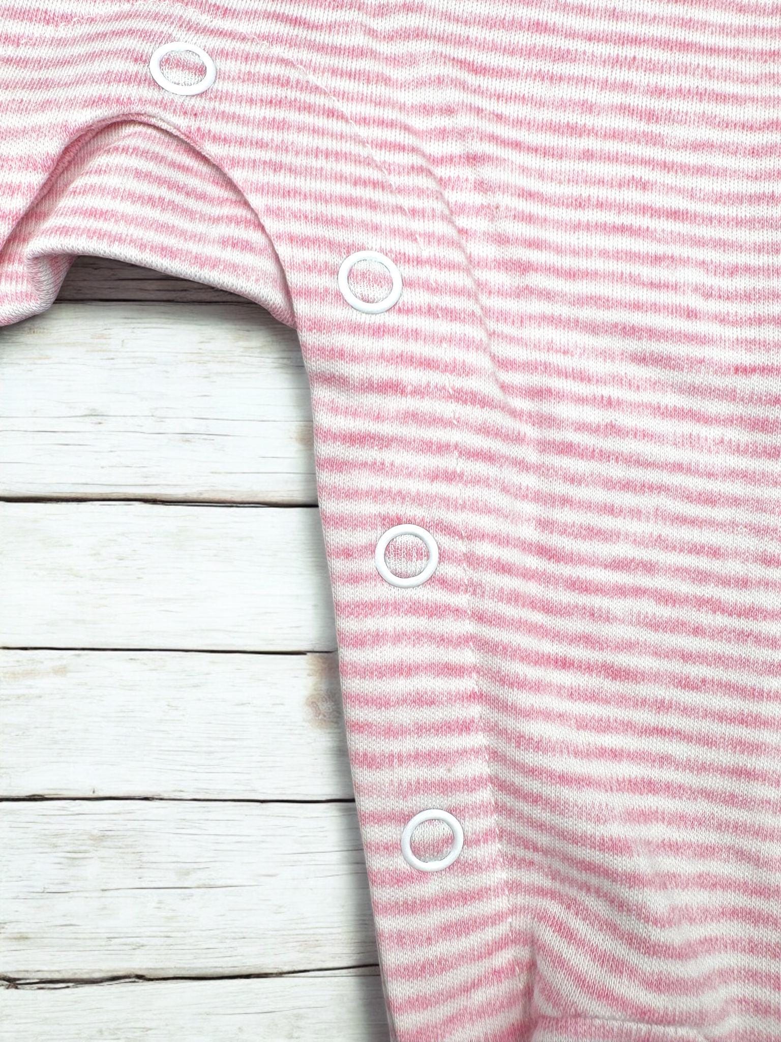 Little Sister Romper | Pink Stripe Baby Footie, Coming Home Outfit