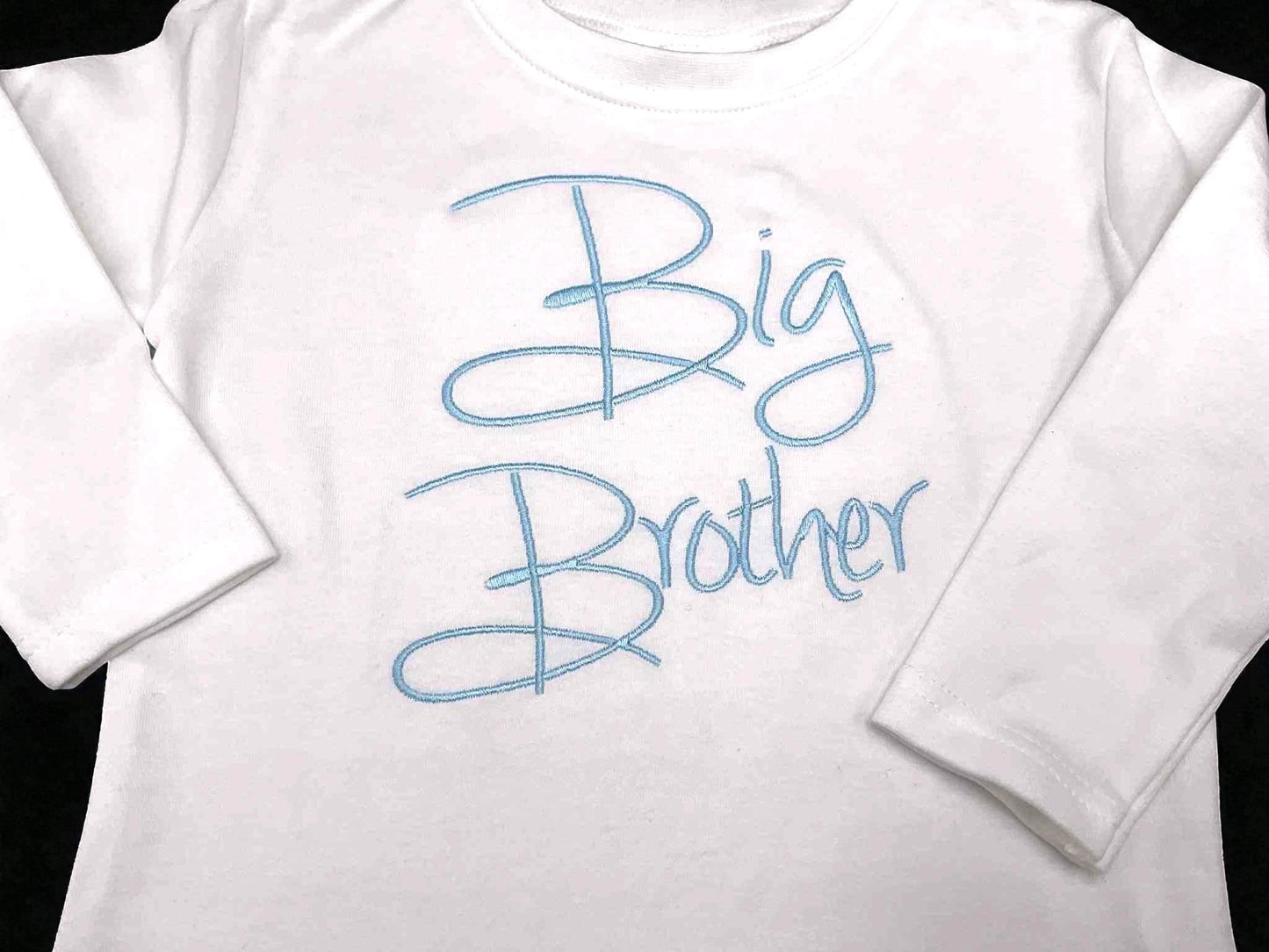 Big Brother Embroidered Shirt – Sibling Announcement Outfit