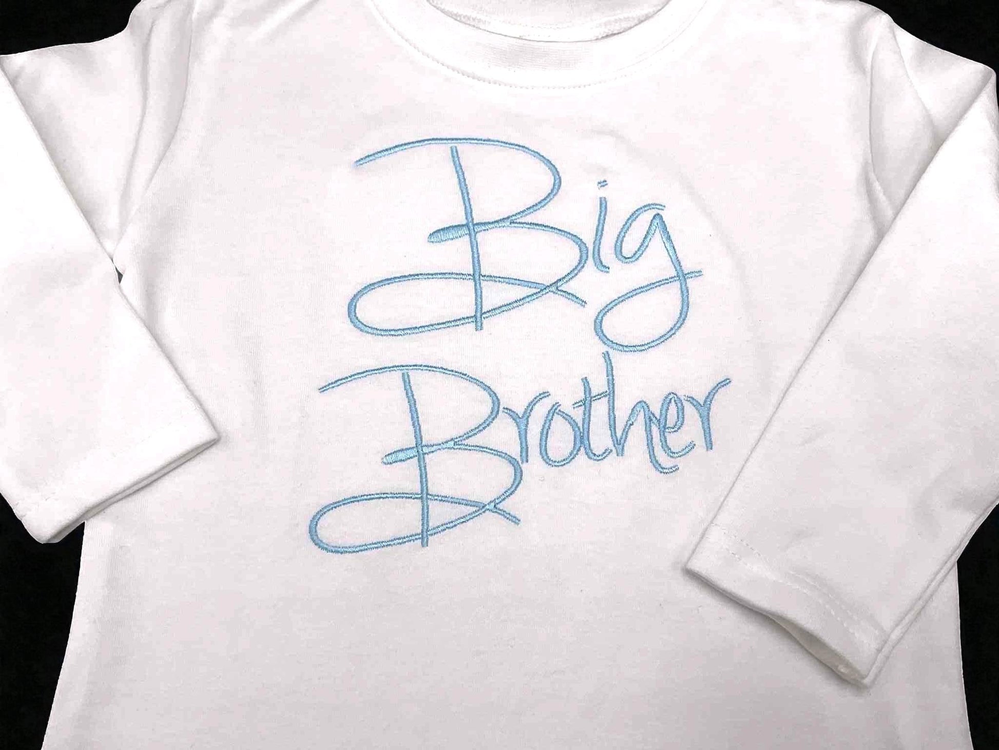 Big Brother Embroidered Shirt – Sibling Announcement Outfit