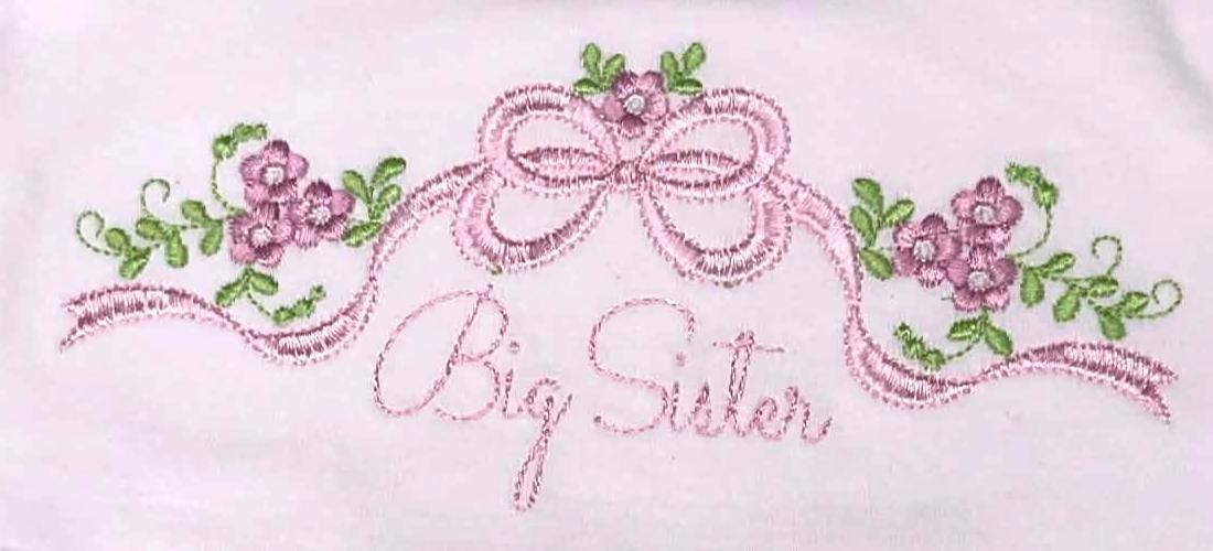 Big Sister Tunic Dress | Embroidered Floral Outfit