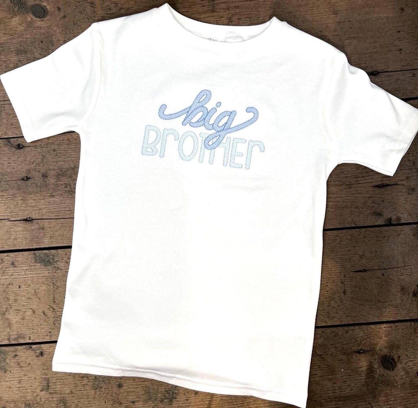 Embroidered Big Brother Shirt, Sibling Announcement