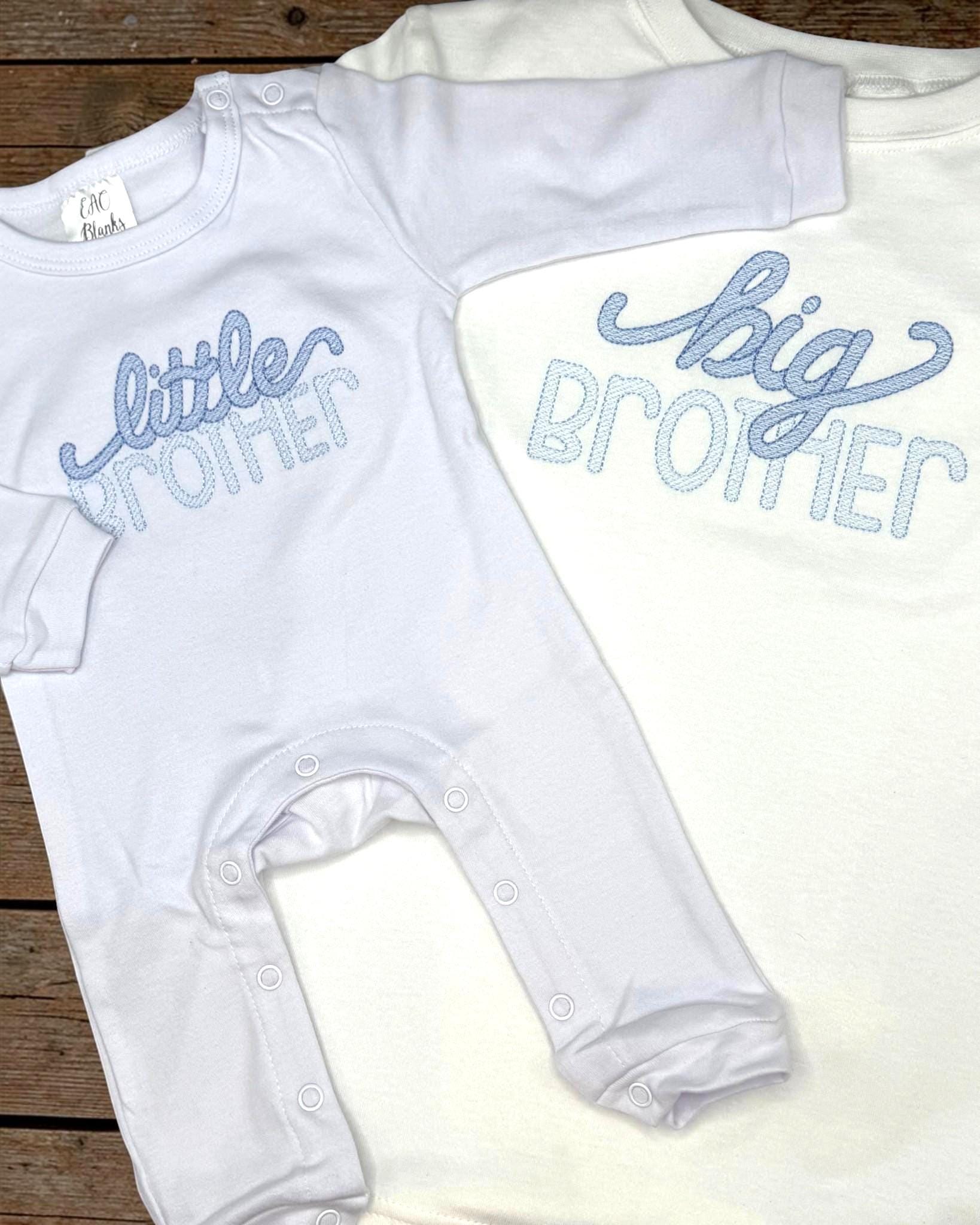 Embroidered Big Brother Shirt, Sibling Announcement