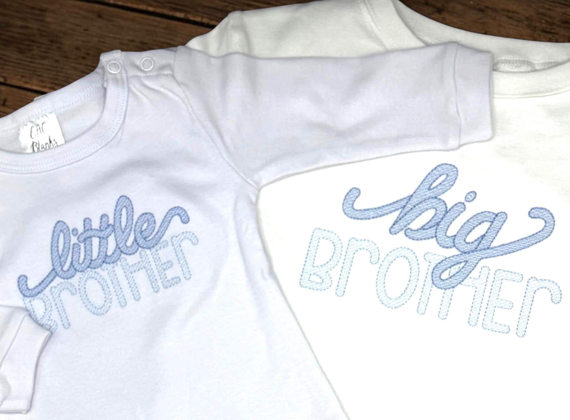 Embroidered Big Brother Shirt, Sibling Announcement
