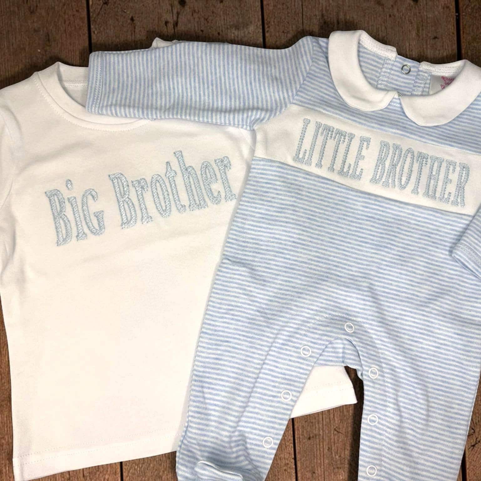 Embroidered Big Brother Shirt, Sibling Announcement