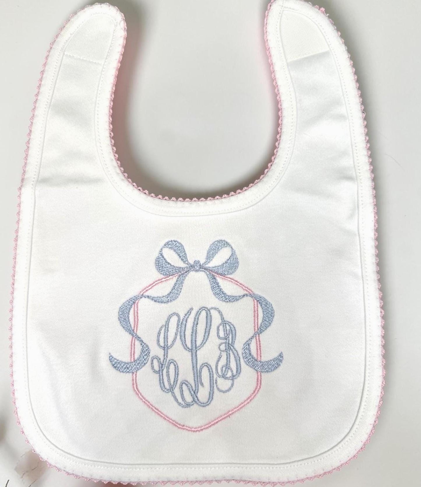 Personalized Pima Cotton Baby Girl Set, Monogram Footie, Bib, Blanket