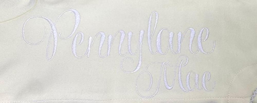 Personalized Baby Name Footie, White Picot Trim Footed Sleeper, Custom Newborn Coming Home Outfit, Baby Shower Gift, Newborn Layette