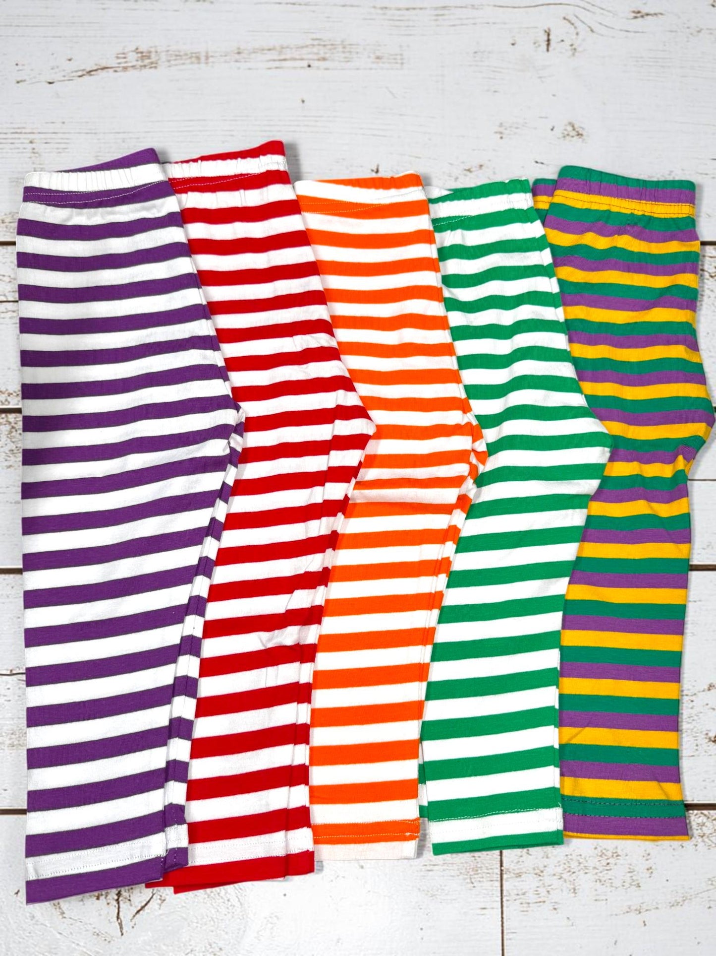 Girls Striped Leggings | Coordinating Boutique Leggings | Toddler Girls Leggings | Multiple Colors
