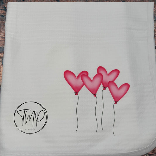 Heart Balloons Blanket