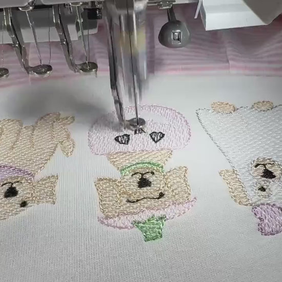 Baby Girl Halloween Romper, Embroidered Puppy Halloween Outfit, Pink Stripe Footed Romper, Pumpkin Ghost Dog Baby Outfit, Fall Baby Clothes
