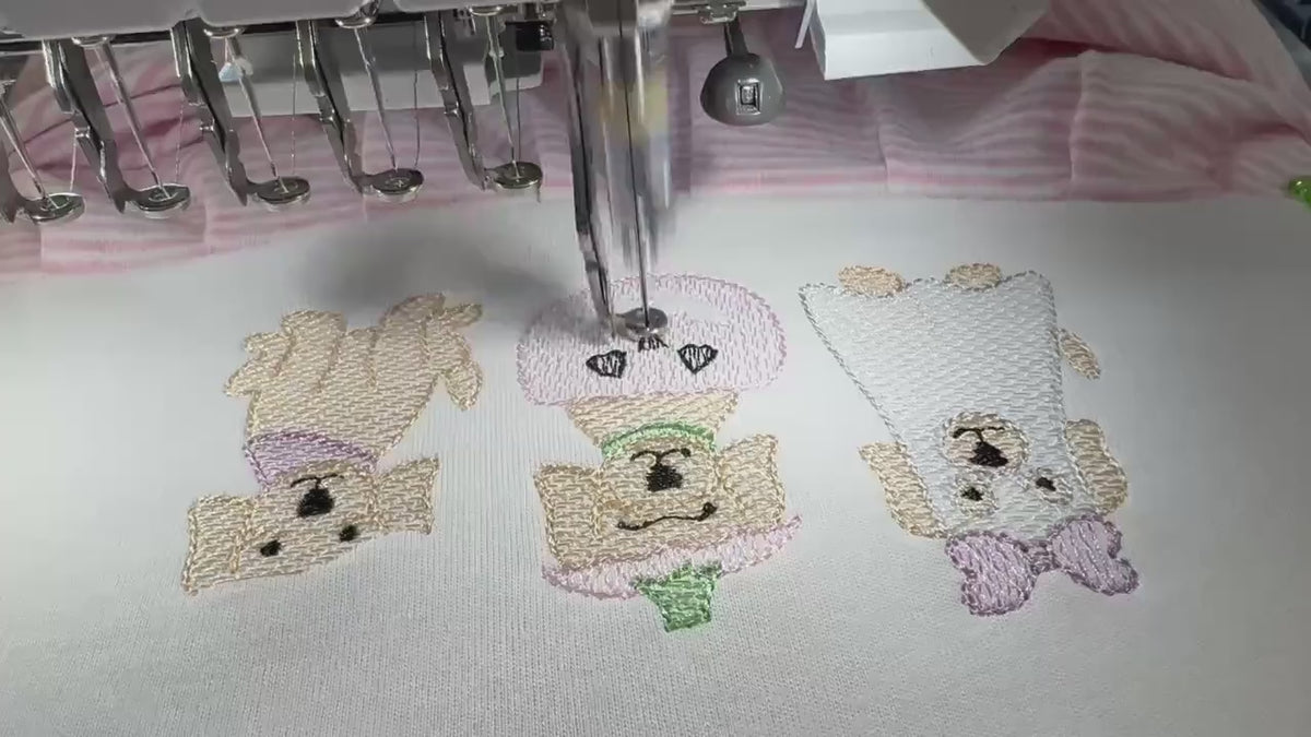 Baby Girl Halloween Romper, Embroidered Puppy Halloween Outfit, Pink Stripe Footed Romper, Pumpkin Ghost Dog Baby Outfit, Fall Baby Clothes