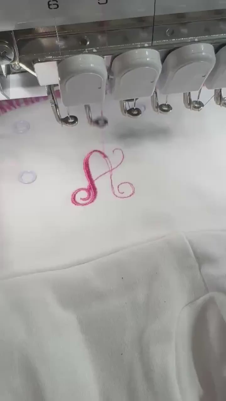 Personalized Baby Romper | Pink Gingham Ruffle, Embroidered Cotton