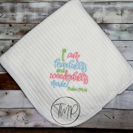 Fearfully and Wonderfully Made Baby Blanket